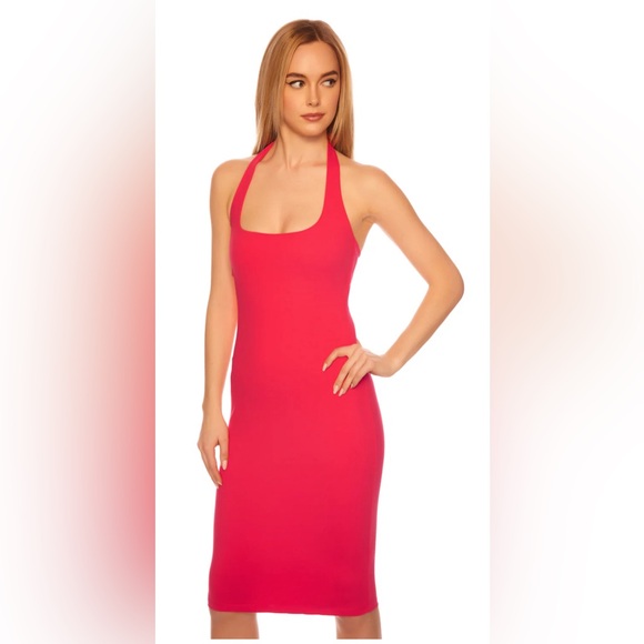 Susana Monaco Halter midi dress, size xl, fabric is thick and quality. - Picture 1 of 2